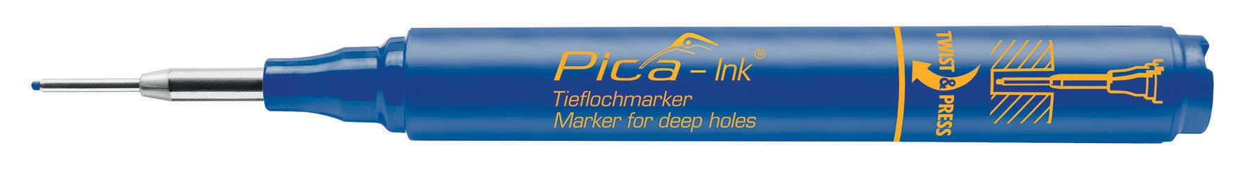 Tieflochmarker Pica-Ink blau