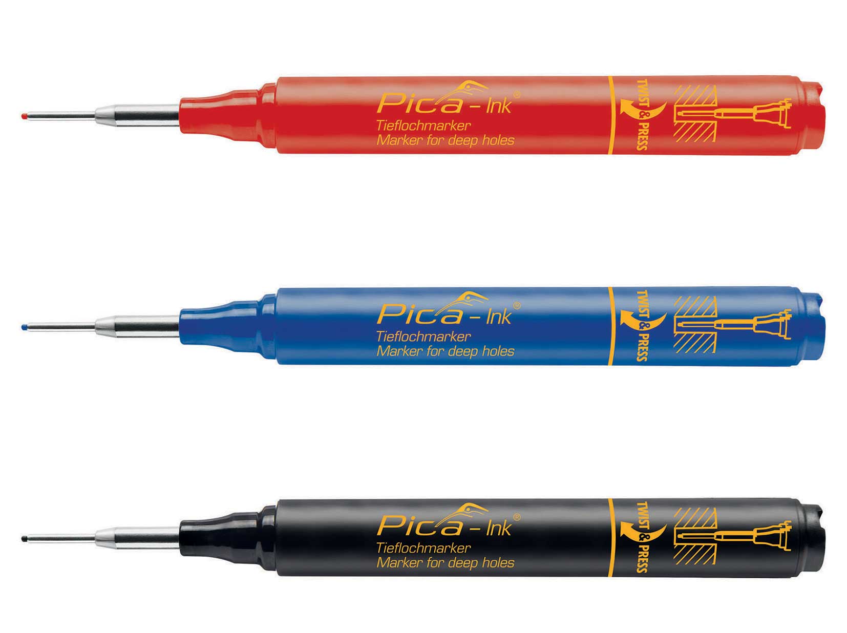 Tieflochmarker Pica-Ink blau