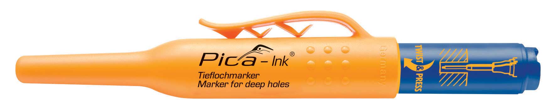 Tieflochmarker Pica-Ink blau