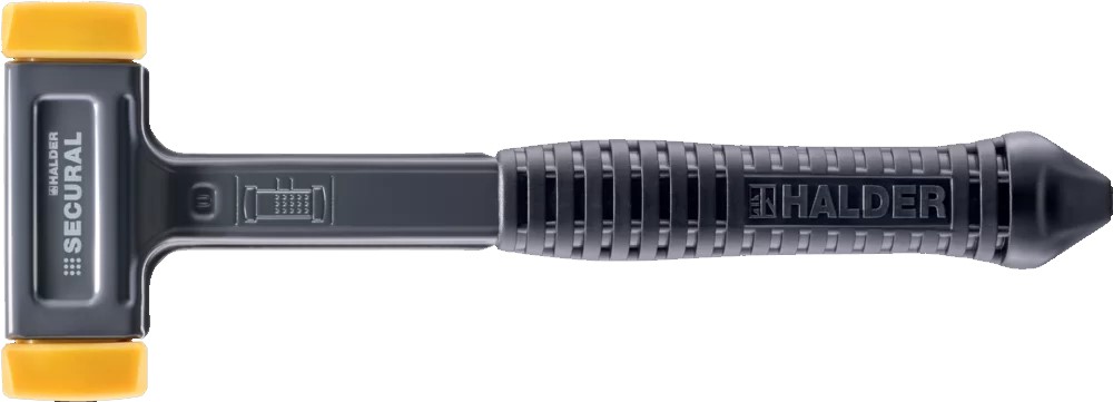 Nylonhammer SECURAL rückschlagfrei mit speziellem Griffende HALDER 3380.140